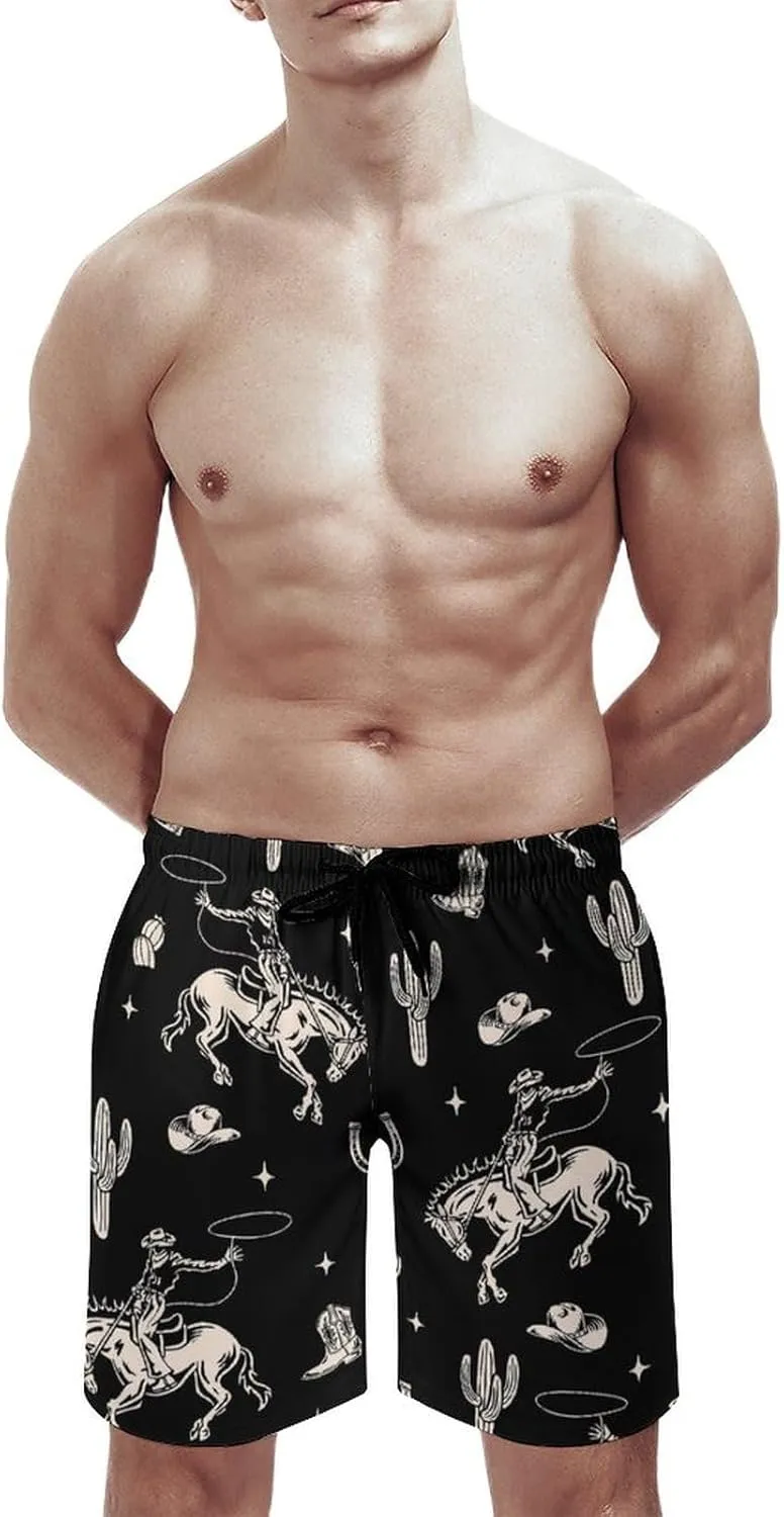 Men Swim Shorts Swimwear Bathing Suits Swimming Trunks Beach Shorts with Pockets