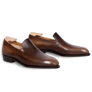 Men's Formal Leather Loafers - Brown