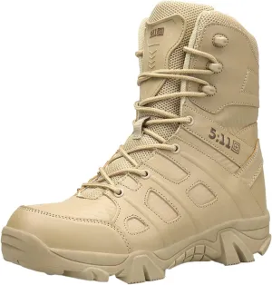 Men's Shoes High Top Lace Up Sports Casual Shoes Outdoor Desert Boots Short Boots Nonslip Cowboy Boots for Men (A, 11)