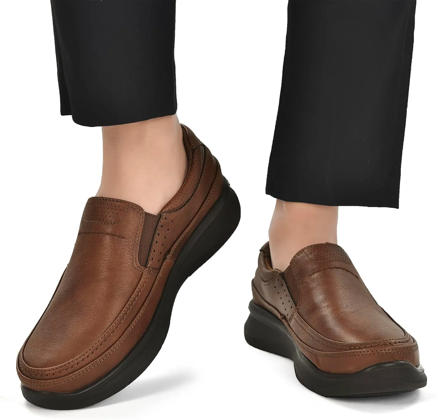 Men's Slip On Casual Loafers, Comfortable Walking Shoes for Men, Lightweight Dress Shoes for Office Driving