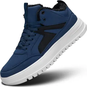 Mens Snow Winter Shoes Fur Lined Warm Sneakers Lightweight Comfortable Outdoor Boots Sole Soft