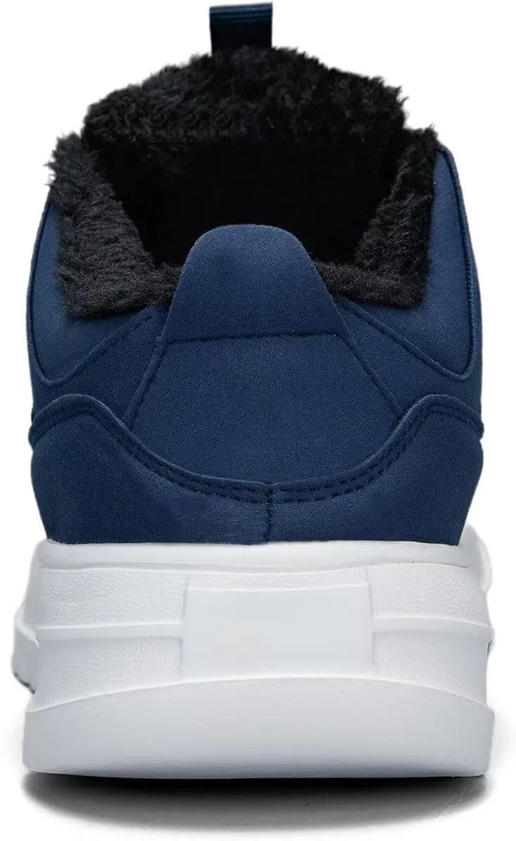 Mens Snow Winter Shoes Fur Lined Warm Sneakers Lightweight Comfortable Outdoor Boots Sole Soft