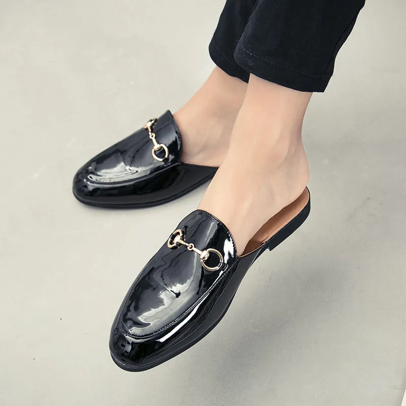 Men’s Stylish Vegan Leather Loafers with Buckle | Eco-Friendly Materials