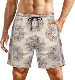 Mens Swim Trunks with Compression Liner Bathing Suits Beach Shorts Swim Shorts Men Swim Trunks