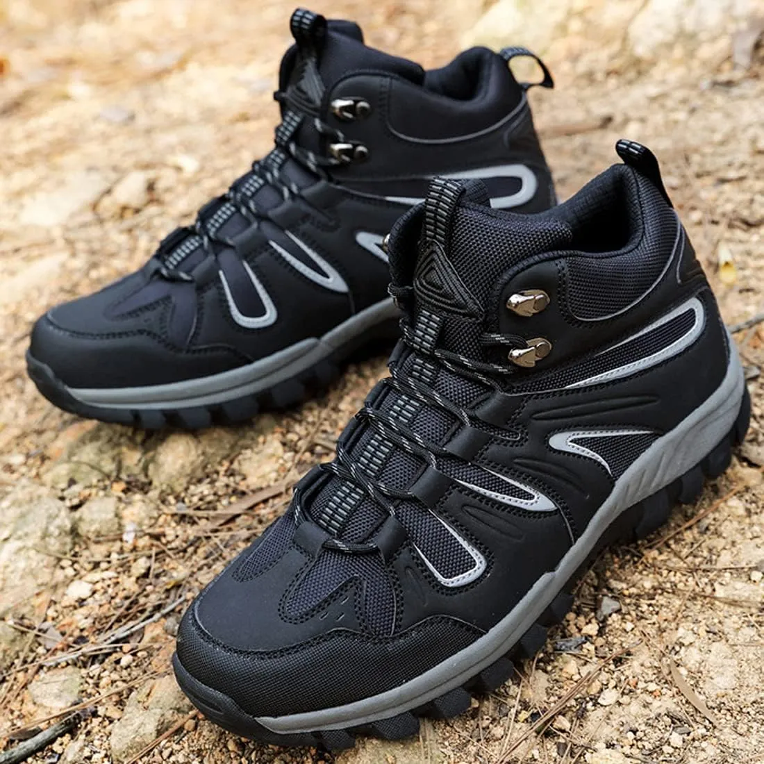 Mens Walking Boots Womens Trekking Shoes Lightweight Outdoor Hiking Boots