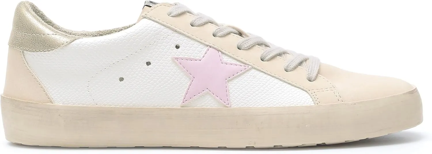 Mi.iM Sofia Rubber Sole Lace-up Low Top Star Sneakers
