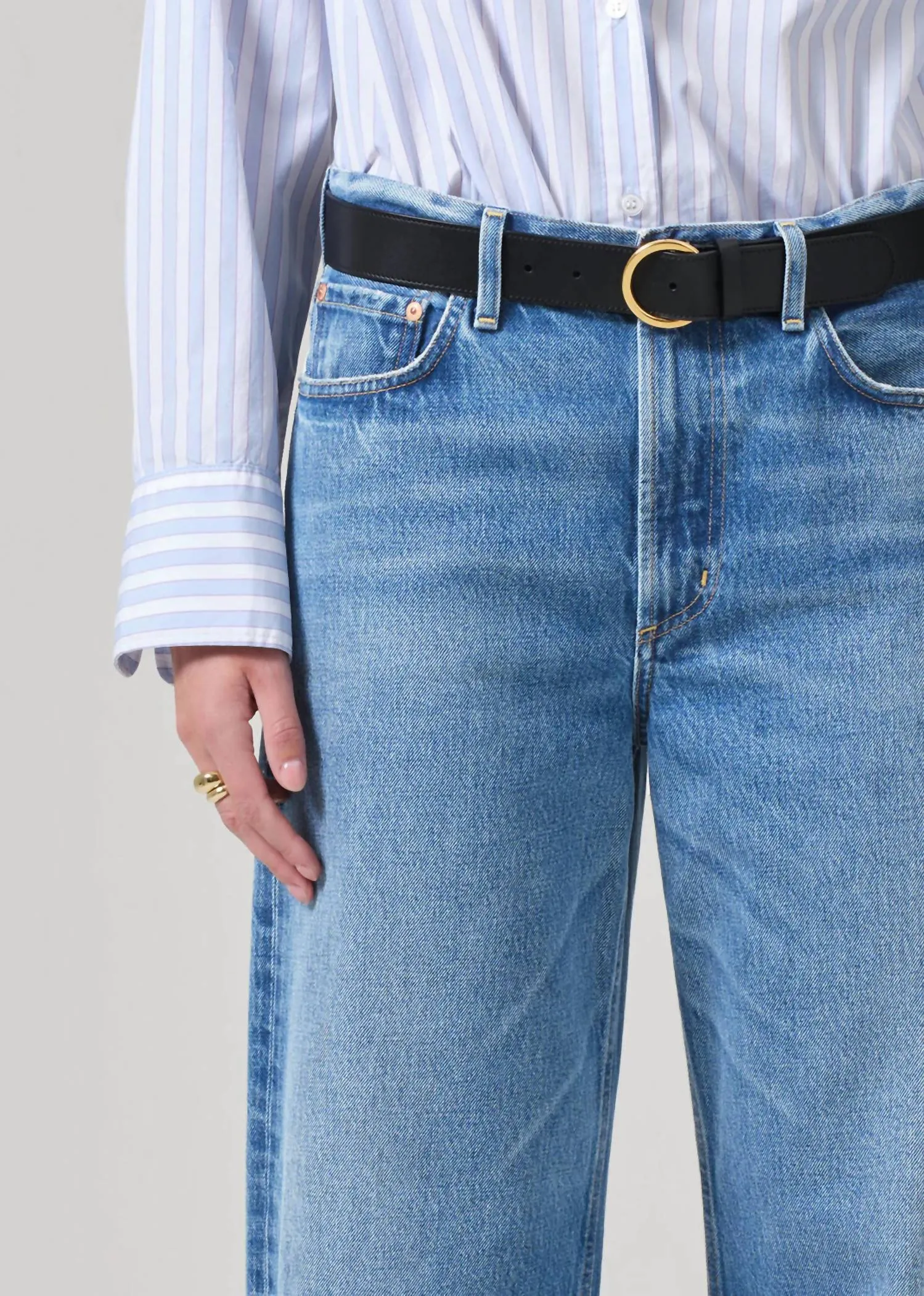 Miro High Waist Barrel Jeans In Picifica