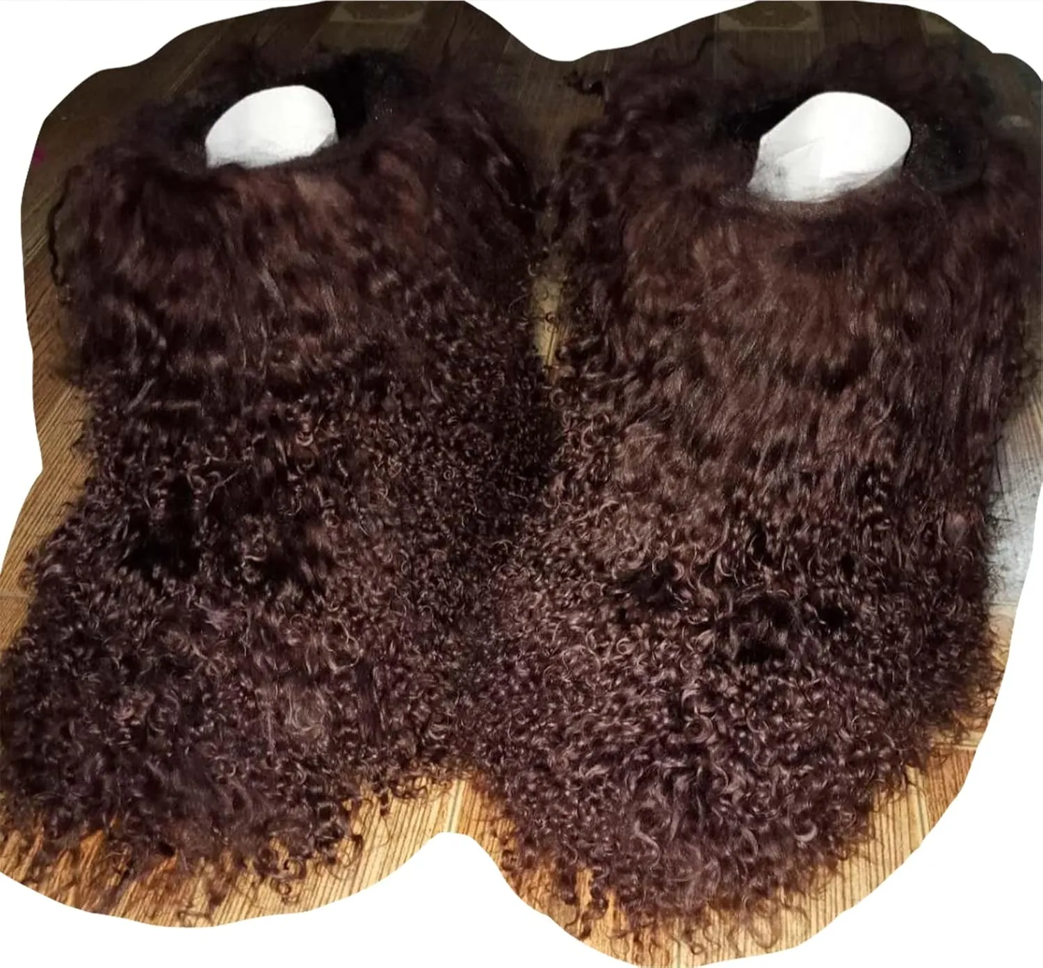 MSD-1 Woman's Tibetan Fur Boot With Real Mongolian Hairy Furry Sheepskin Shearling Lamb Skin Snow Boots Long Curly Hair Shoes For Young Lady Girls Outside Ski Fluffy Footwear Christmas Gifts Mid-Half Short Booties All Over Fur (8, Brown)