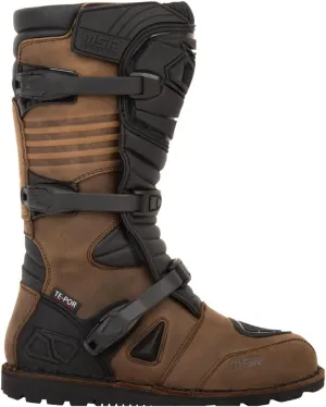 MSR Waterproof Adventure Motorcycle Boots Size 11 Brown