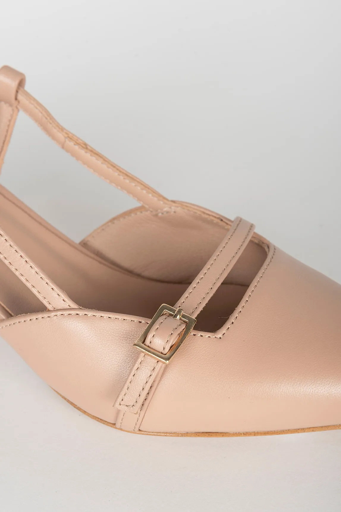 Mule destalonado Agathe beige