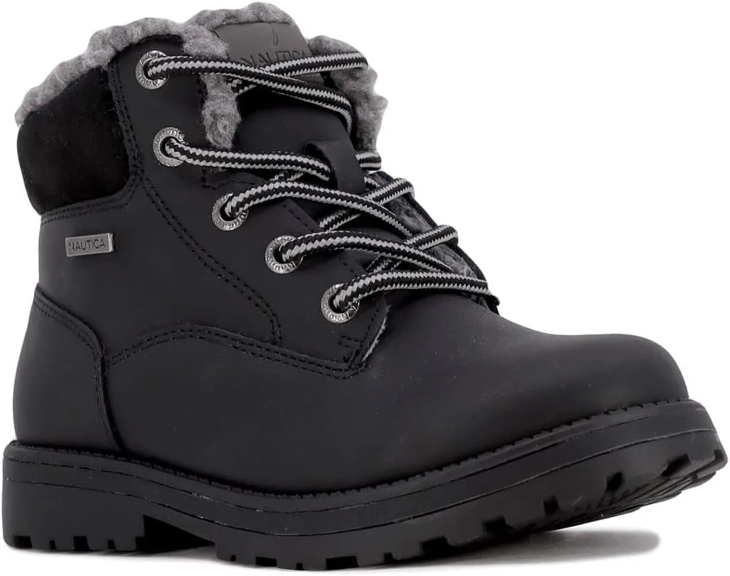 Nautica Kids Work Chukka Boot Youth Casual/Dress Bootie Hiking Boots Ankle High Outdoor Trekking Shoes |Boys - Girls| (Little Kids/Big Kids)