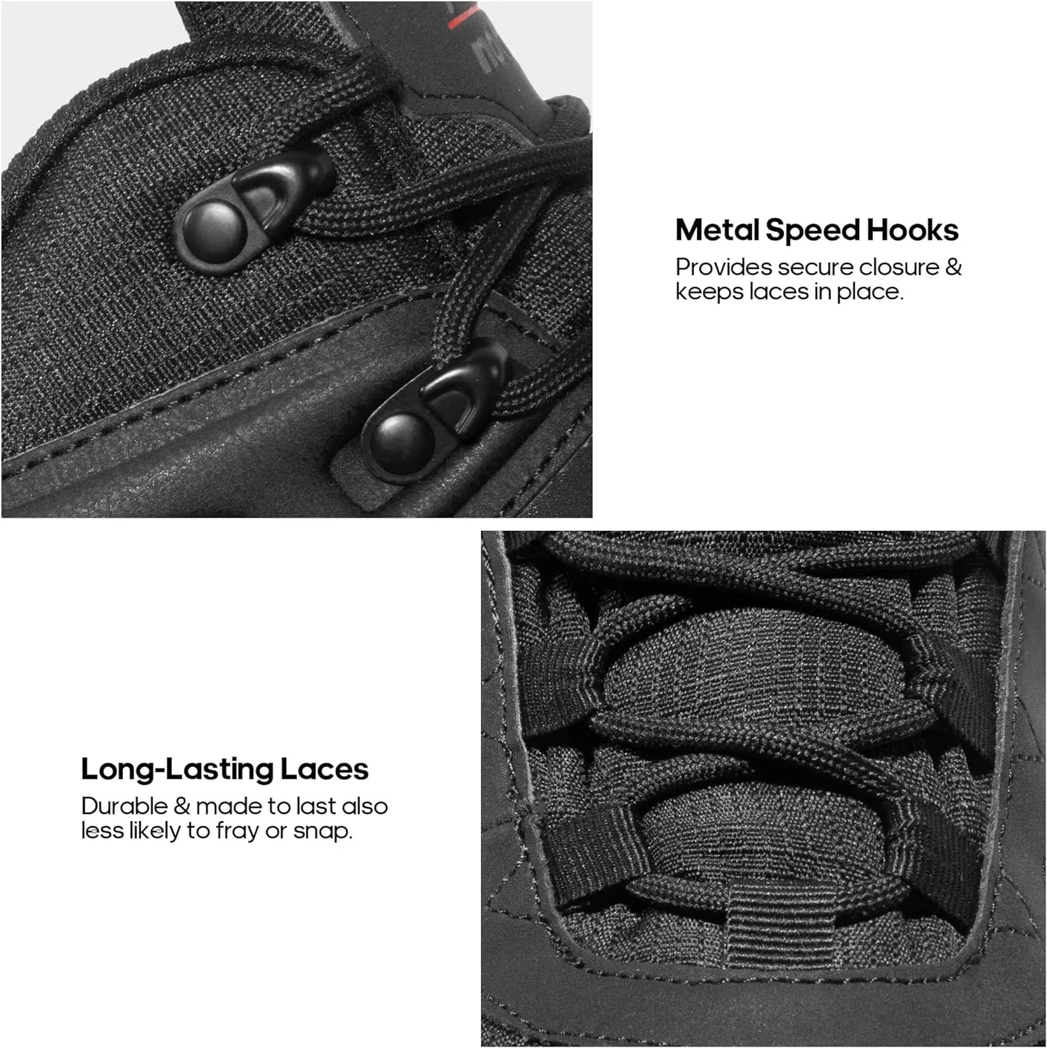 NORTIV 8 Men's Waterproof Hiking Boots Lightweight Mid Ankle Trekking Trails Outdoor Boots