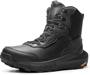 NORTIV 8 Men's Waterproof Tactical Work Boots Cushion Sole Lightweight Leather Combat Boots with Arch Support Non-Slip Military Motorcycle Hiking Boots HydroRange