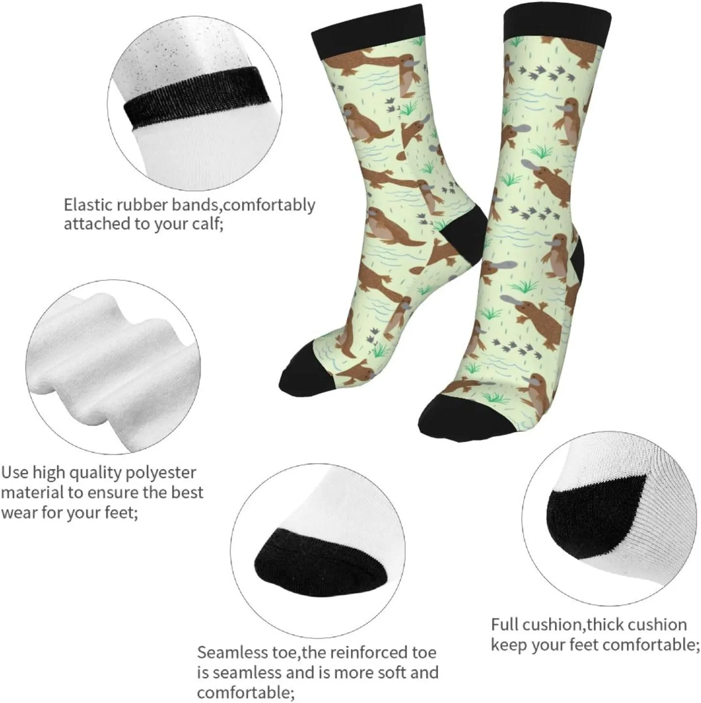 Novelty Fun Crew Socks Fashion Comfortable Men And Women Crazy Dress Socks