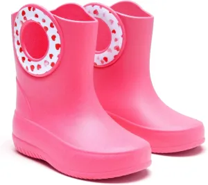 OKABASHI Kid's Kendall Rain Boot | Waterproof Design | Machine Washable | Easy-On Handles | Latex Free | Sustainably Made in the USA