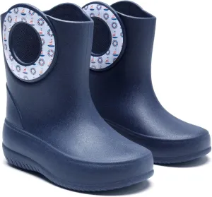 OKABASHI Kid's Kendall Rain Boot | Waterproof Design | Machine Washable | Easy-On Handles | Latex Free | Sustainably Made in the USA