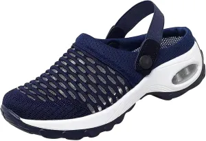 Orthopedic Shoes for Women Slip On,Air Cushion Platform Clogs Breathable Mesh Womens Mules Outdoor Walking Sandals