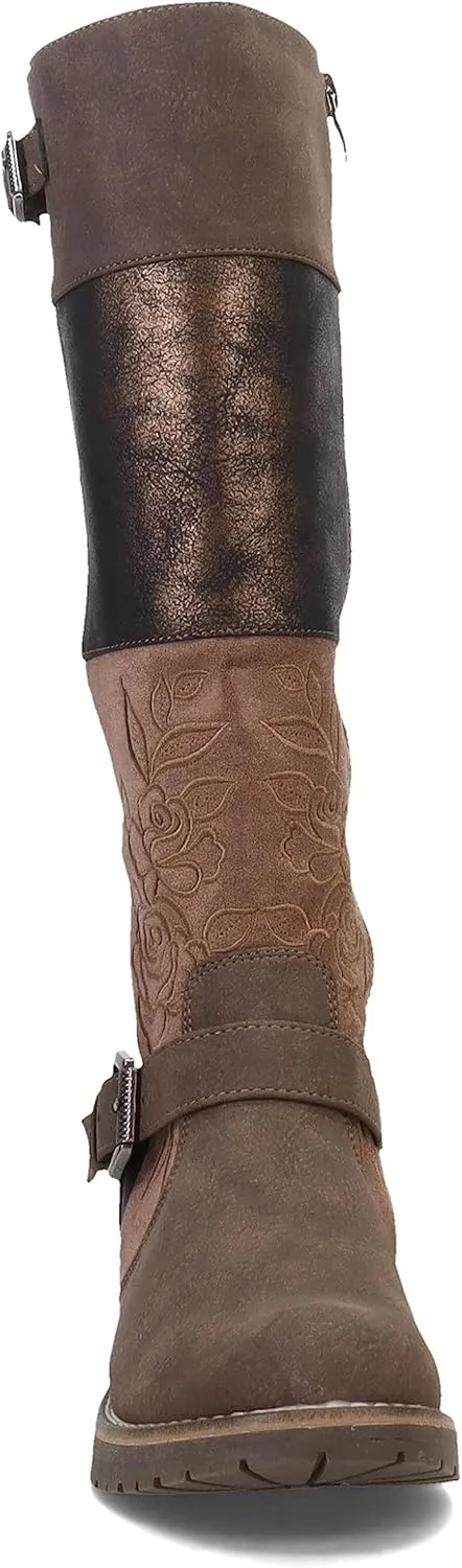 PATRIZIA Spring Step Collage Tall Boots For Women - Ladies Knee High Boots with Zipper Closure - Vegan Leather Womens Boots for Outdoor