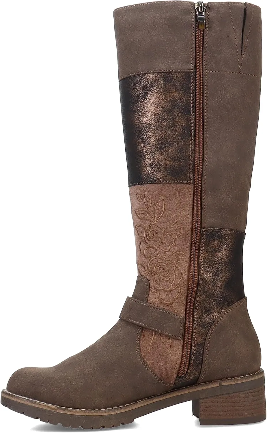 PATRIZIA Spring Step Collage Tall Boots For Women - Ladies Knee High Boots with Zipper Closure - Vegan Leather Womens Boots for Outdoor