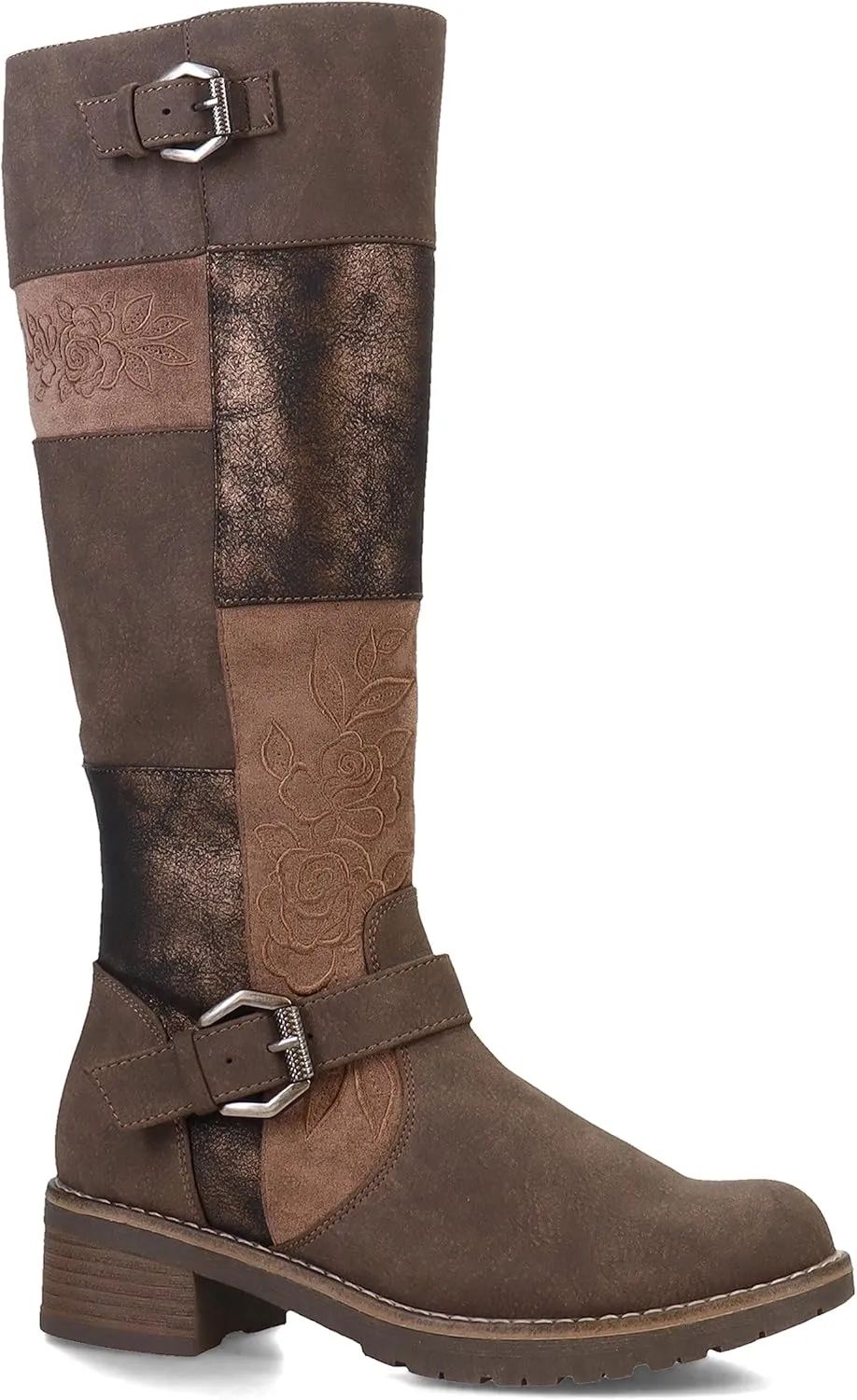 PATRIZIA Spring Step Collage Tall Boots For Women - Ladies Knee High Boots with Zipper Closure - Vegan Leather Womens Boots for Outdoor