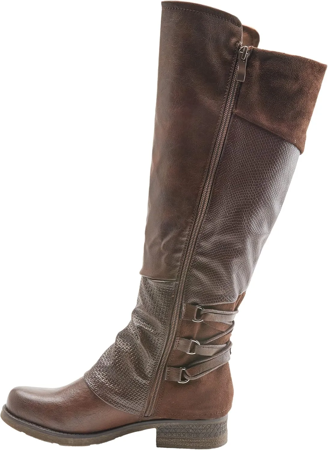PATRIZIA Spring Step Maxie Boots for Women - Modern Pull-On Tall Boots with Zipper Closure - Knee High Ladies Boots for Outdoor