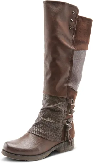 PATRIZIA Spring Step Maxie Boots for Women - Modern Pull-On Tall Boots with Zipper Closure - Knee High Ladies Boots for Outdoor