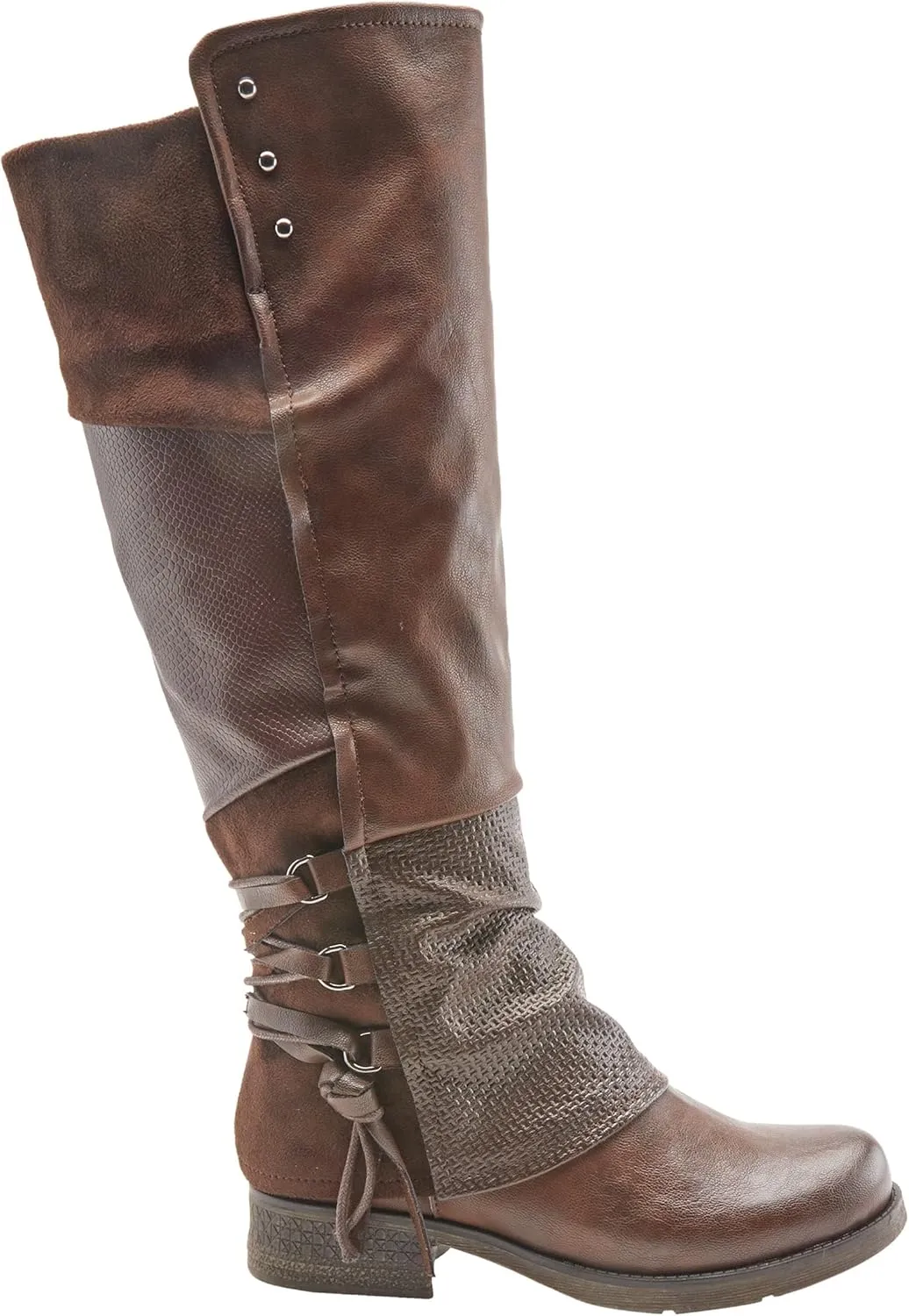 PATRIZIA Spring Step Maxie Boots for Women - Modern Pull-On Tall Boots with Zipper Closure - Knee High Ladies Boots for Outdoor
