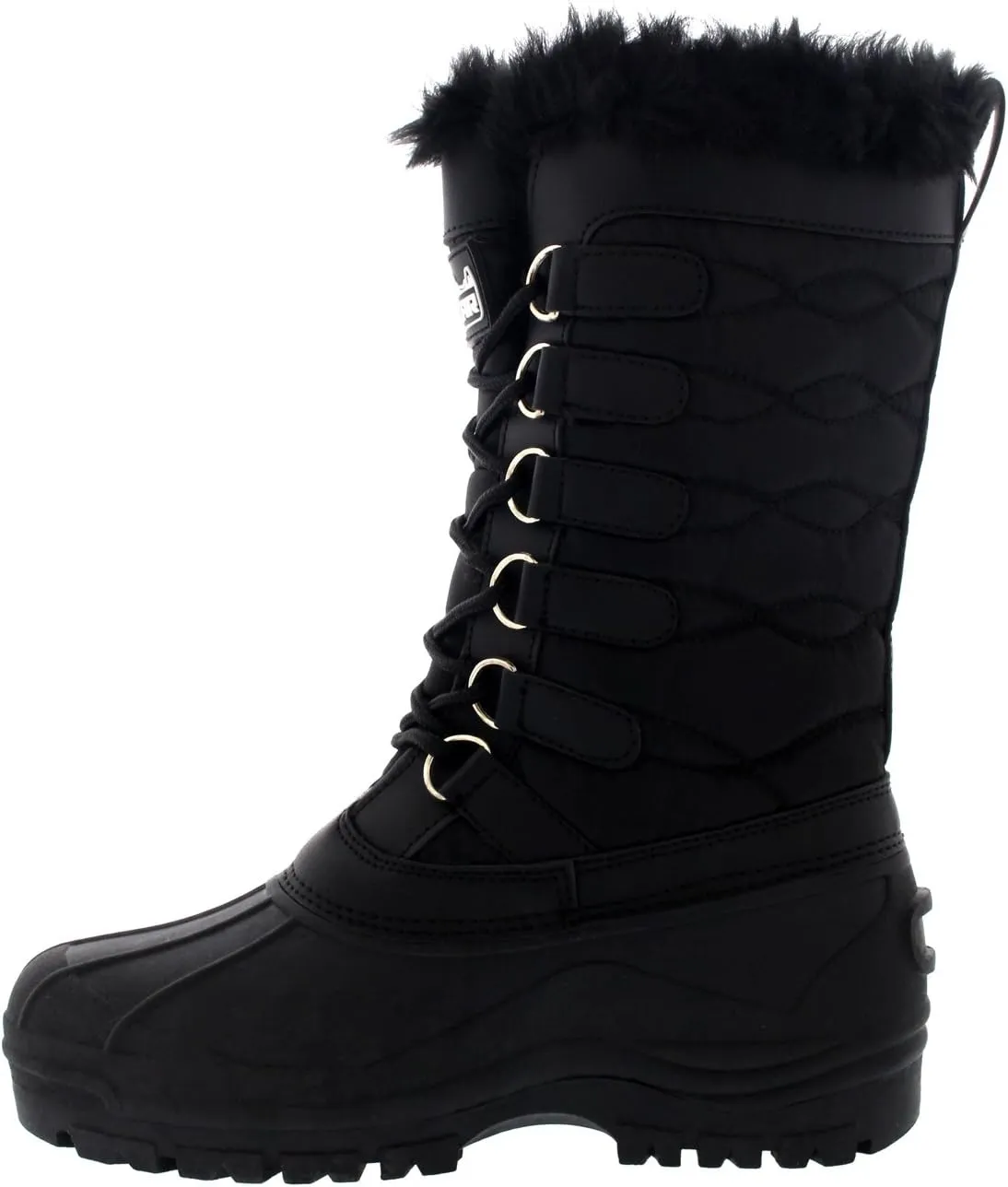 POLAR Womens Nylon Cold Weather Outdoor Snow Duck Winter Rain Lace Boo