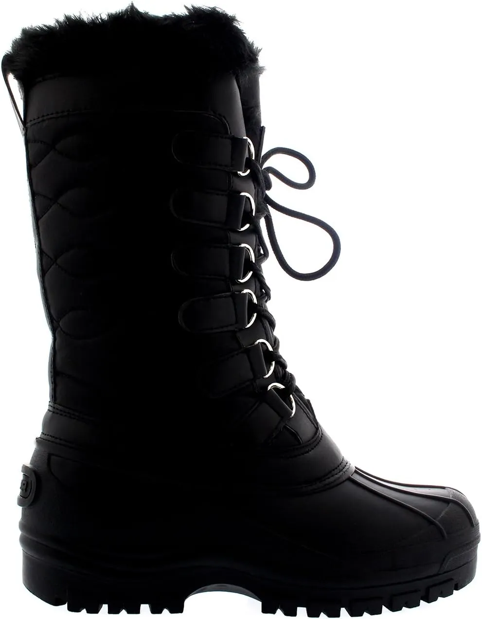 POLAR Womens Nylon Cold Weather Outdoor Snow Duck Winter Rain Lace Boo