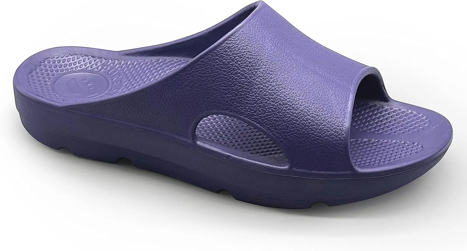 Pure Stride Therapeutic Slides, Orthotic Sandals for Plantar Fasciitis, Metatarsal and Heel Spurs, for Pain Relief and Arch Support of Feet