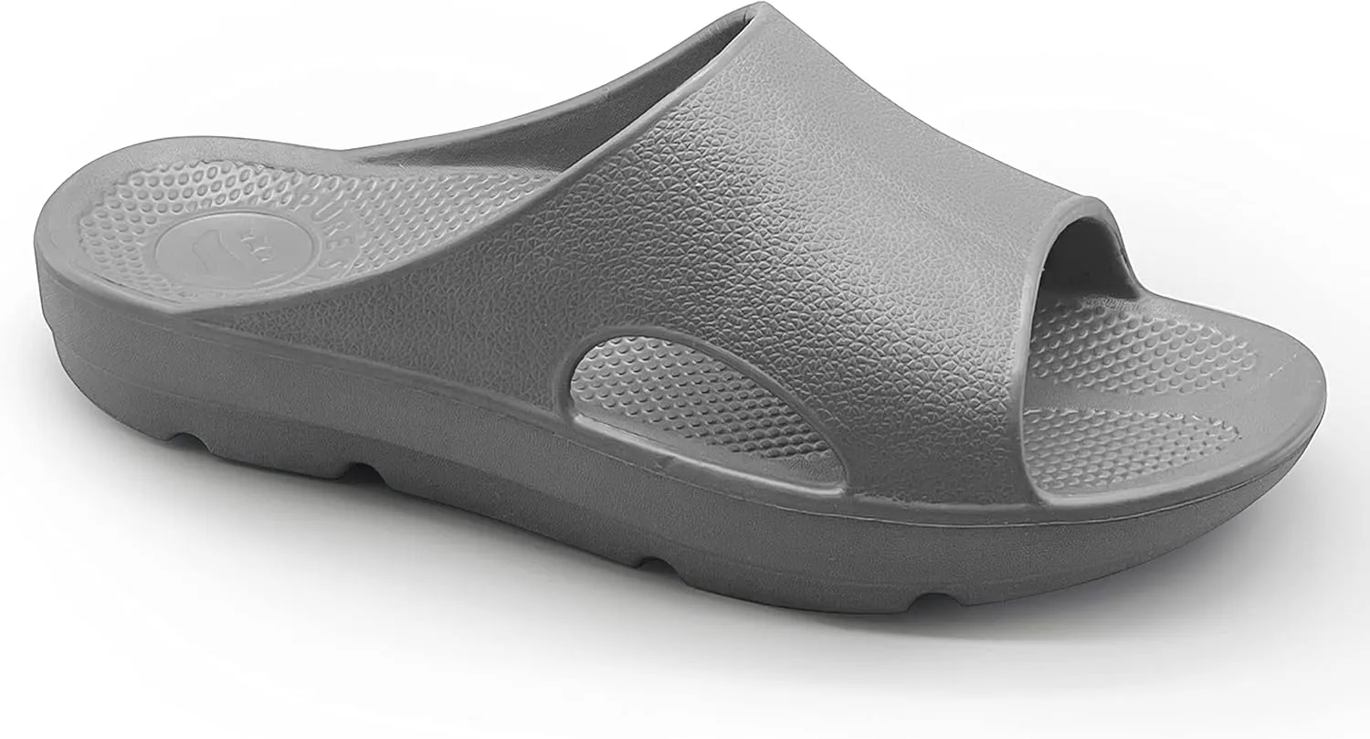 Pure Stride Therapeutic Slides, Orthotic Sandals for Plantar Fasciitis, Metatarsal and Heel Spurs, for Pain Relief and Arch Support of Feet