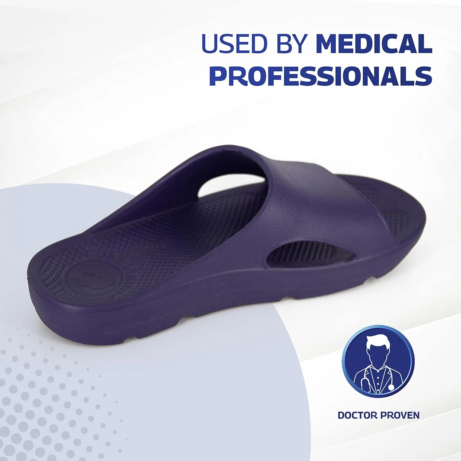 Pure Stride Therapeutic Slides, Orthotic Sandals for Plantar Fasciitis, Metatarsal and Heel Spurs, for Pain Relief and Arch Support of Feet