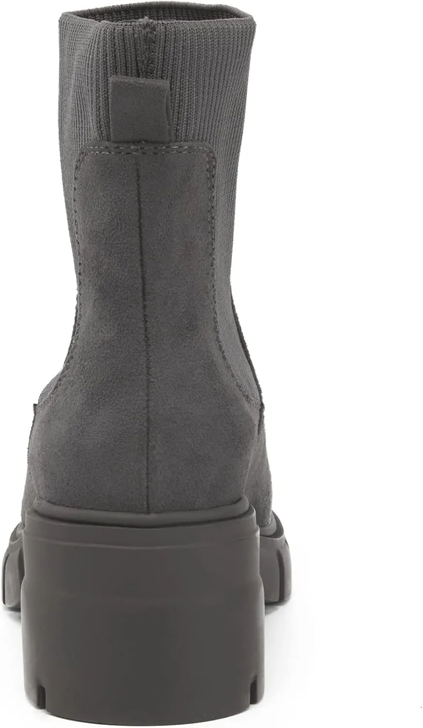 REDTOP Women's Elastic Chelsea Boots Chunky Block Heel Platform Lug Sole Ankle Booties