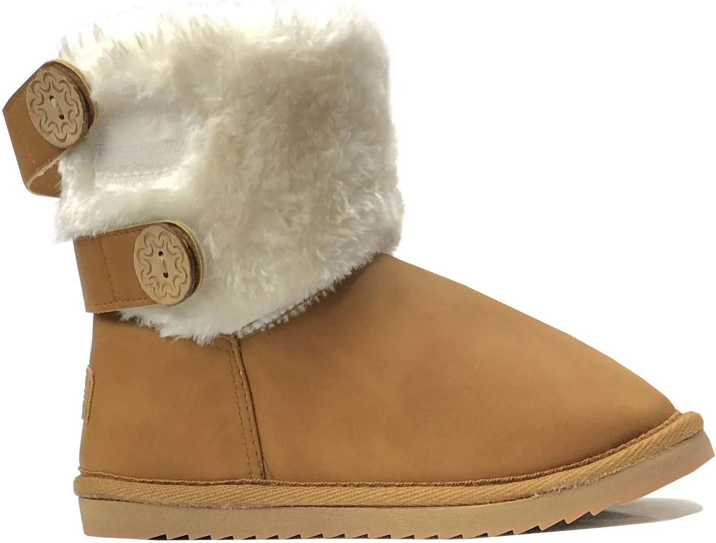 REDVOLUTION New Kids Classic Snow Boots Faux Fur Midcalf Outdoor Boots (Big Kid)