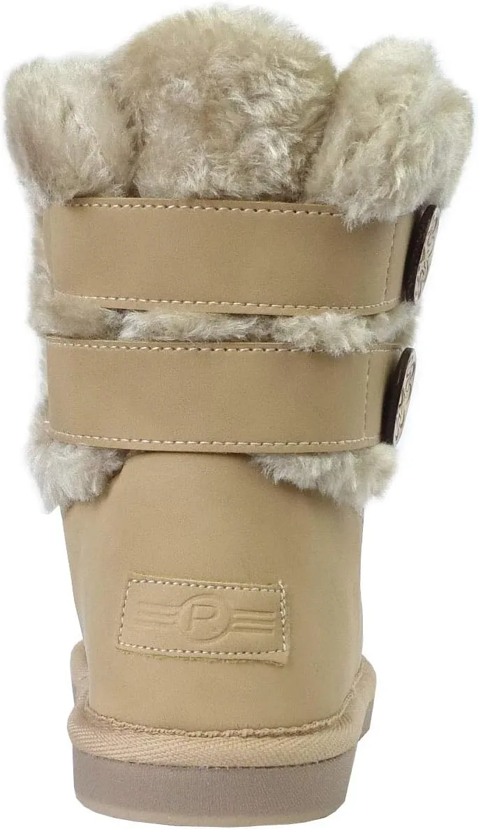 REDVOLUTION New Kids Classic Snow Boots Faux Fur Midcalf Outdoor Boots (Big Kid)