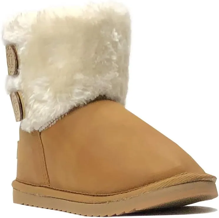 REDVOLUTION New Kids Classic Snow Boots Faux Fur Midcalf Outdoor Boots (Big Kid)