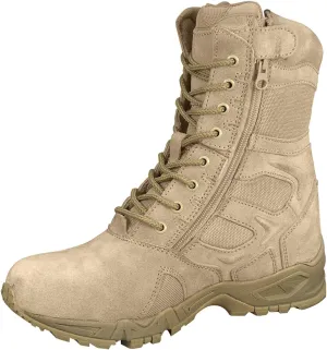 Rothco 21785 Forced Entry Deployment Boots with Side Zipper - 8 Inch Color : Tan,Shoe Size : 8.5,Width : Regular