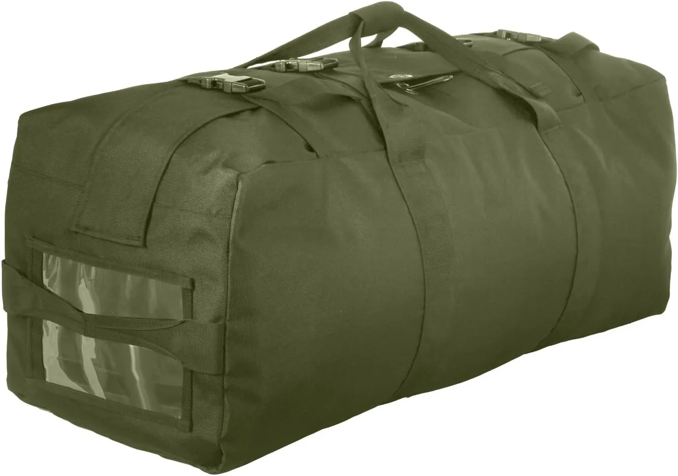 Rothco Enhanced Duffle Bag with Backpack Straps – Great for Travel, Camping, Sports, Gym, and More – 76L Storage Capacity – Olive Drab
