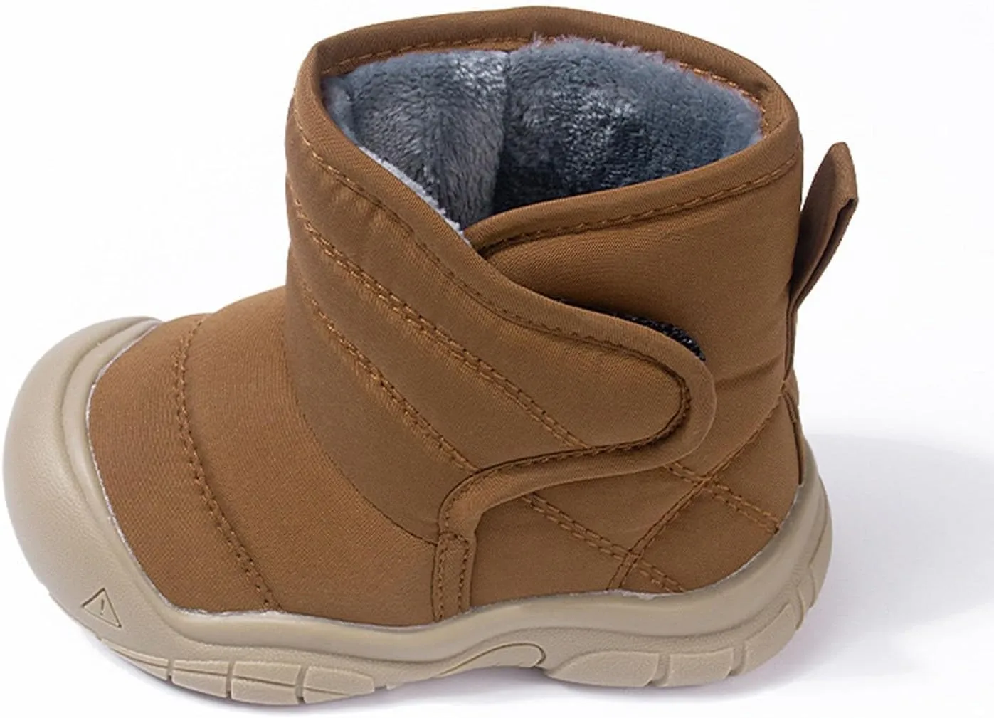 Rubber Sole Fuzzy Snow Booties For Toddler Boys Girls Kids Open Toe Ankle Ski Shoes Winter Outdoor Sport Boots Warm