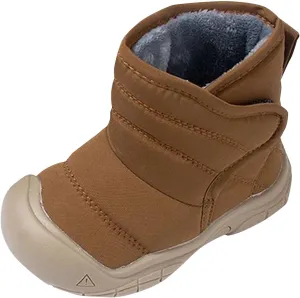 Rubber Sole Fuzzy Snow Booties For Toddler Boys Girls Kids Open Toe Ankle Ski Shoes Winter Outdoor Sport Boots Warm