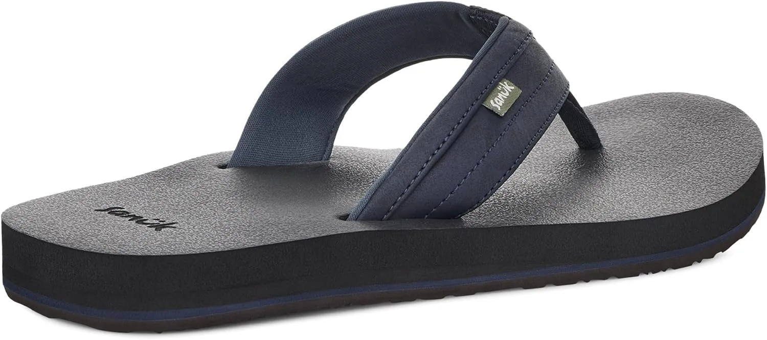 Sanuk Mens Ziggy ST | Flip Flops for Men | Mens Sandals | Beach Sandals | Water Friendly & Lightweight | Comfort Footbed