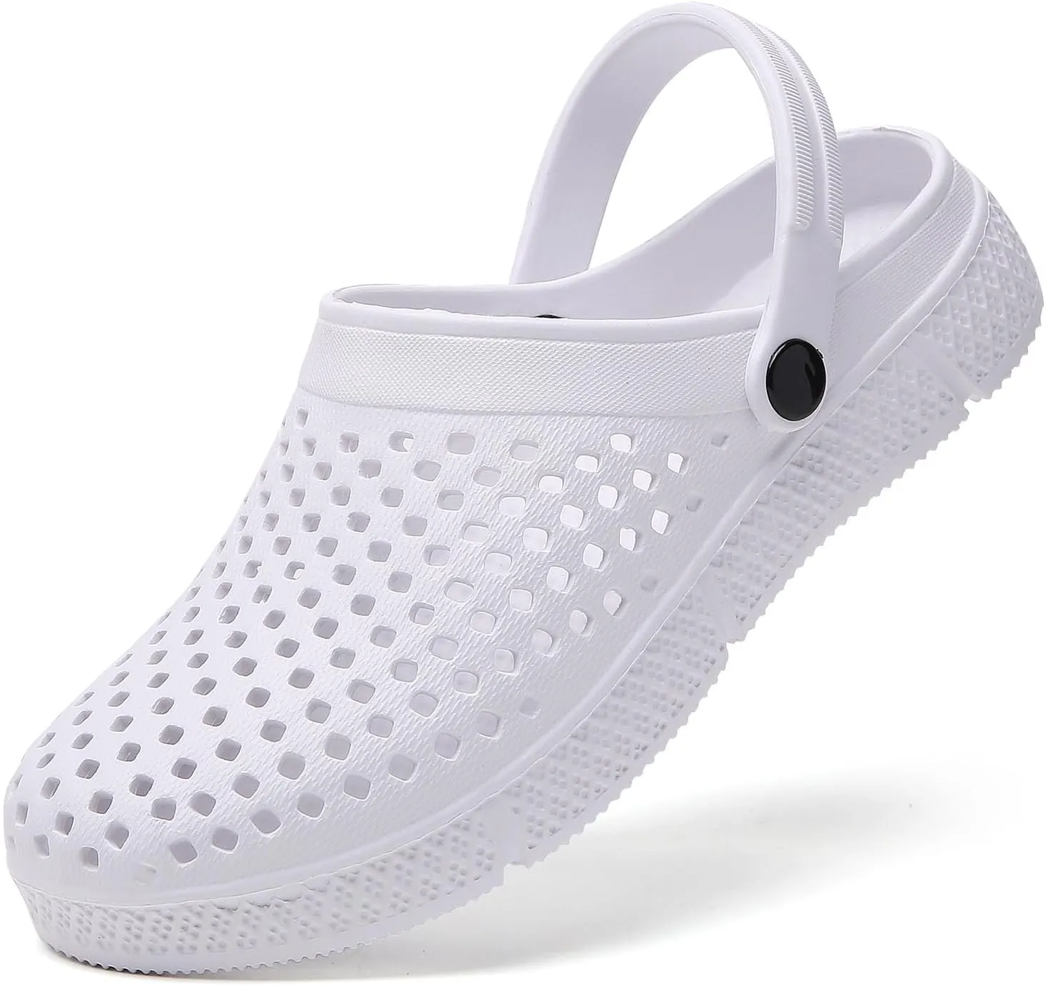 SECHRITE Womens Clogs Garden Shoes Slip-On Comfort Outdoor Beach Slippers Water Shoes Lightweight Waterproof Summer Sandals - Butterfly Print