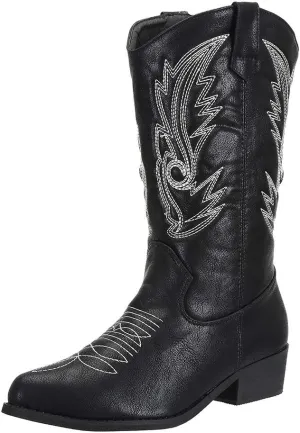 SheSole Women's Wide Calf Western Cowgirl Cowboy Boots