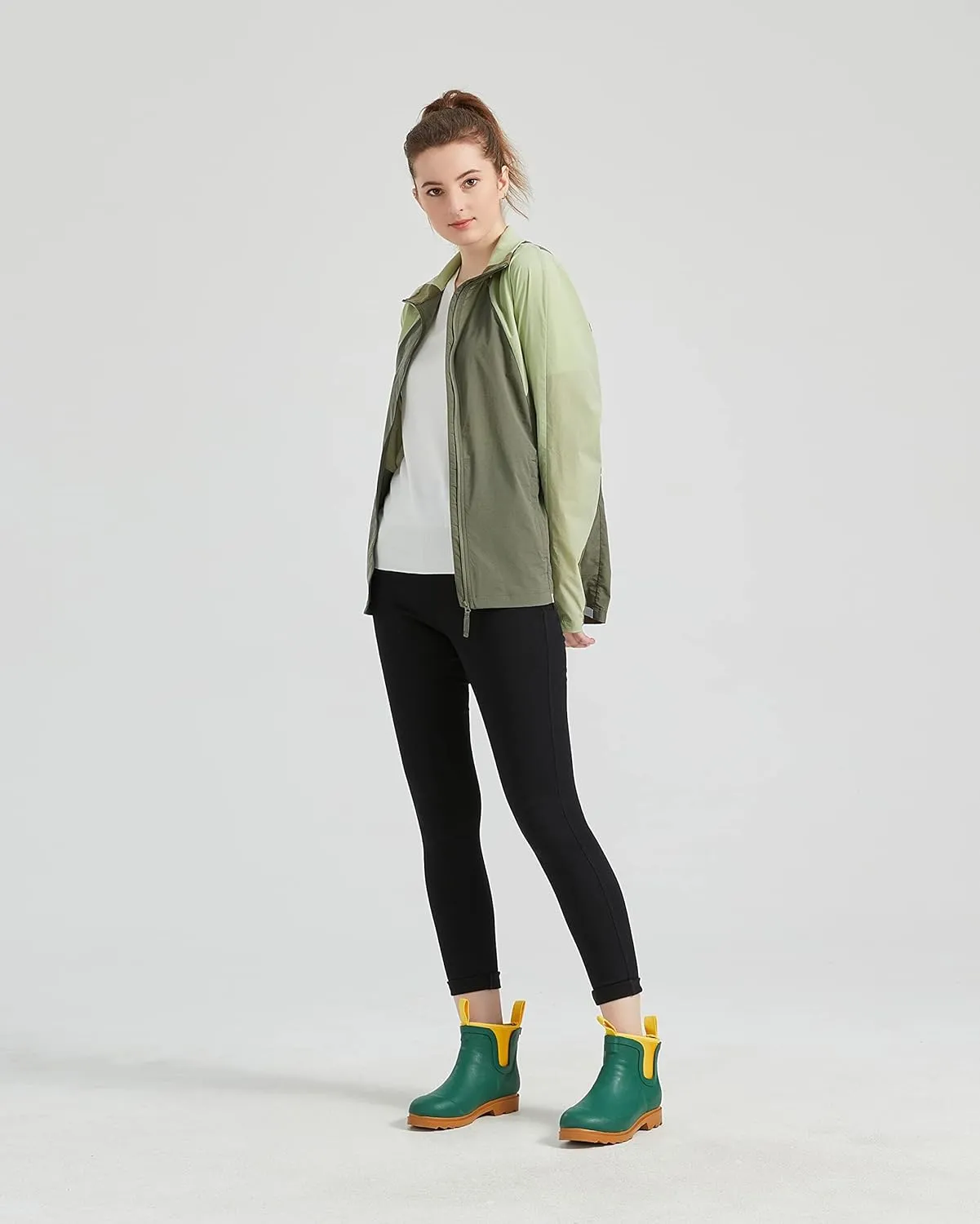 Short Rain Boots for Women, Waterproof Garden Shoes Chelsea Rainboots for Women, 4mm Neoprene Rain Boots, Work, Anti-slip Garden Shoes (Size 5-10)