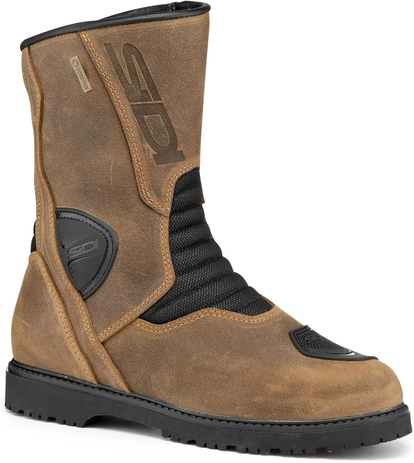 Sidi | Touring Motorcycle Boots, Professional Motocross Boots for Men GAVIA GORE ADVENTURE, Reflective Inserts, GORE-TEX Membrane