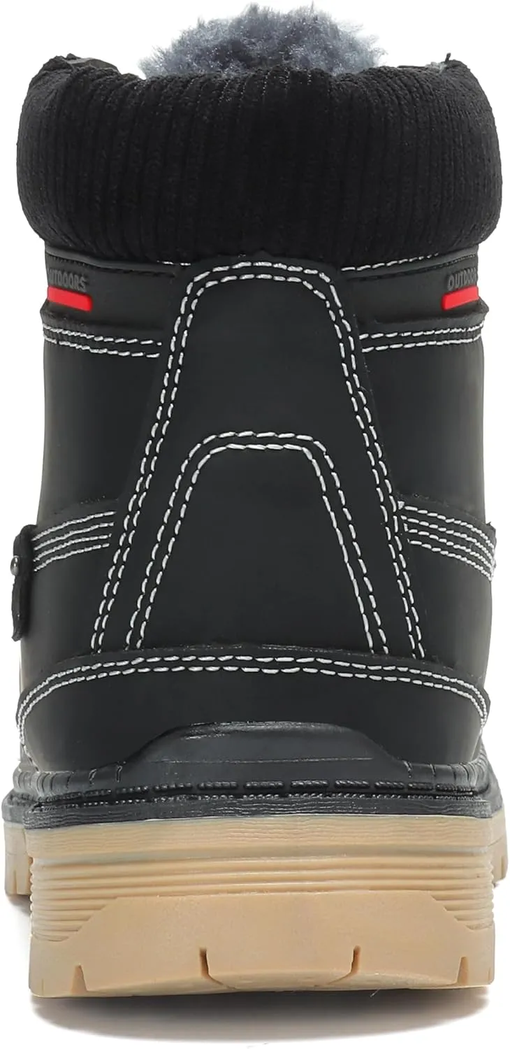 SKDOIUL Women Snow Boots Insulated Waterproof Outdoor Hiking Boots Leather