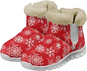 Snow Boots for Women -Fashion Winter Warm Snow Boots Anti-Slip outdoor Furry bootie for men women
