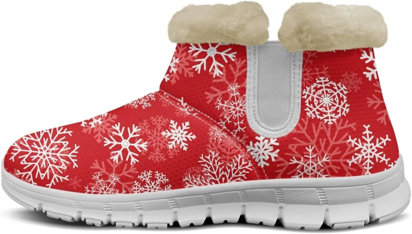 Snow Boots for Women -Fashion Winter Warm Snow Boots Anti-Slip outdoor Furry bootie for men women