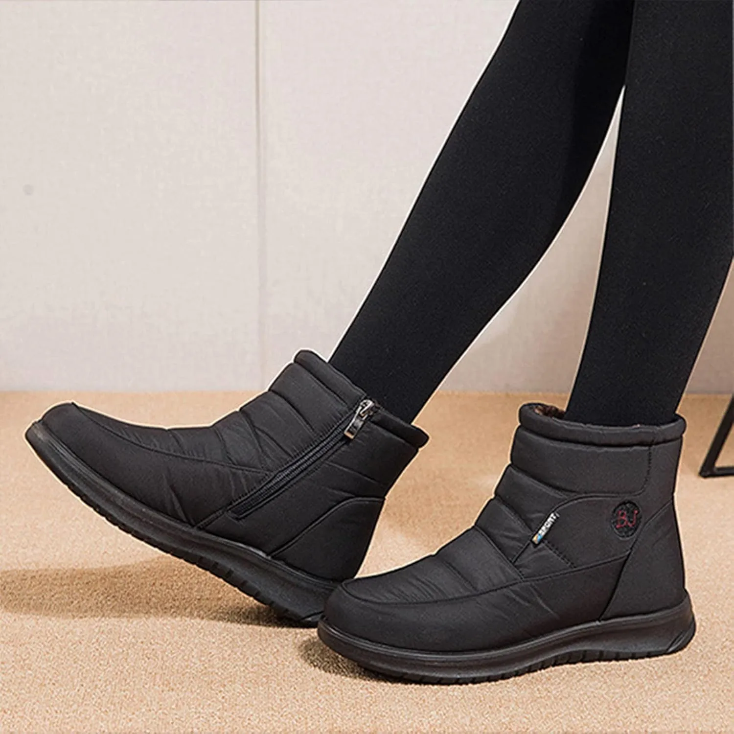 Snow Boots for Women Winter Shoes with Fur Lined Warm Slip On Boots Waterproof Comfortable Outdoor Anti Slip Booties