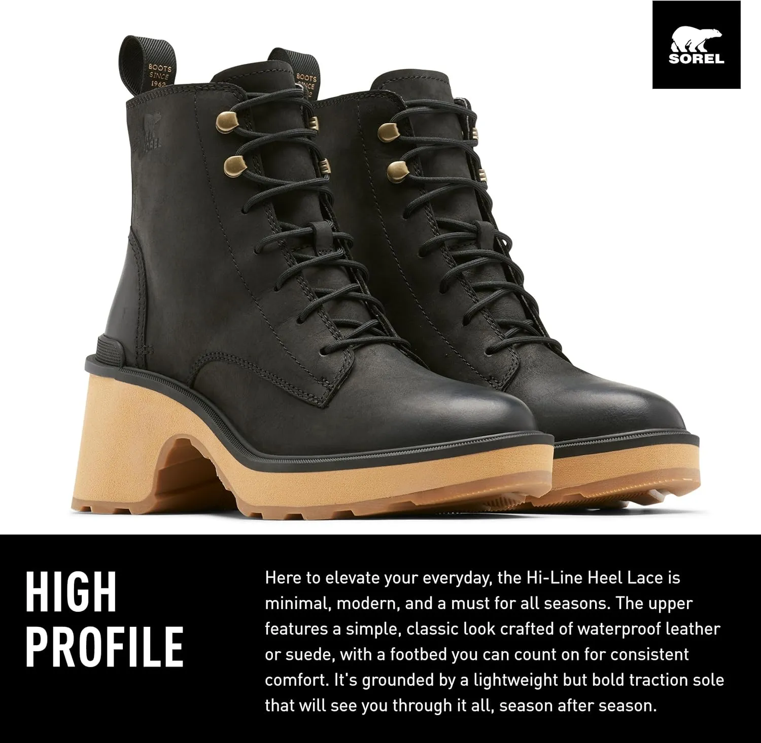 Sorel Women's Hi-Line Heel Lace Boots